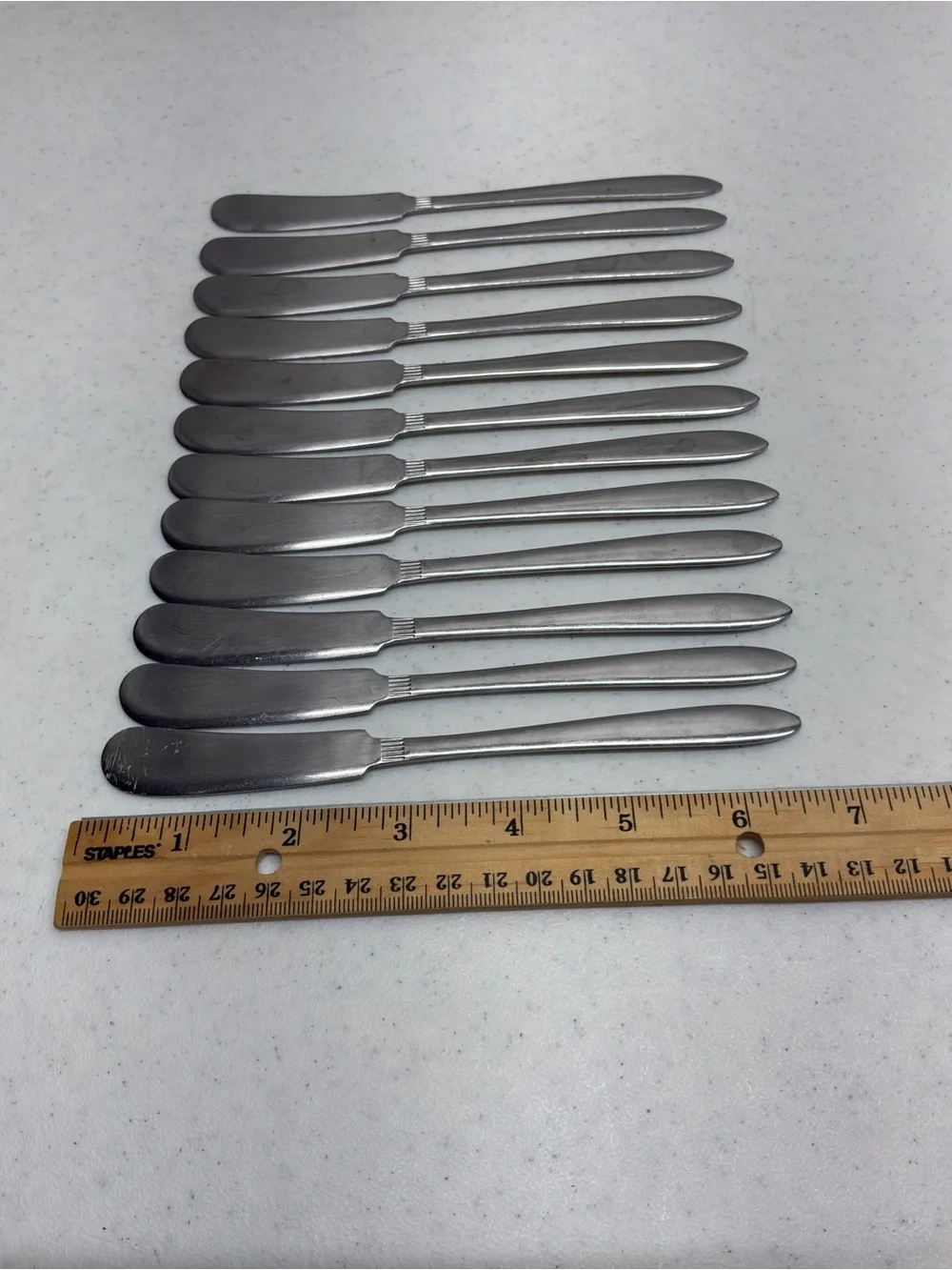 Lot of 12 Triton by Amcrest Butter Knives Made in Japan Vintage